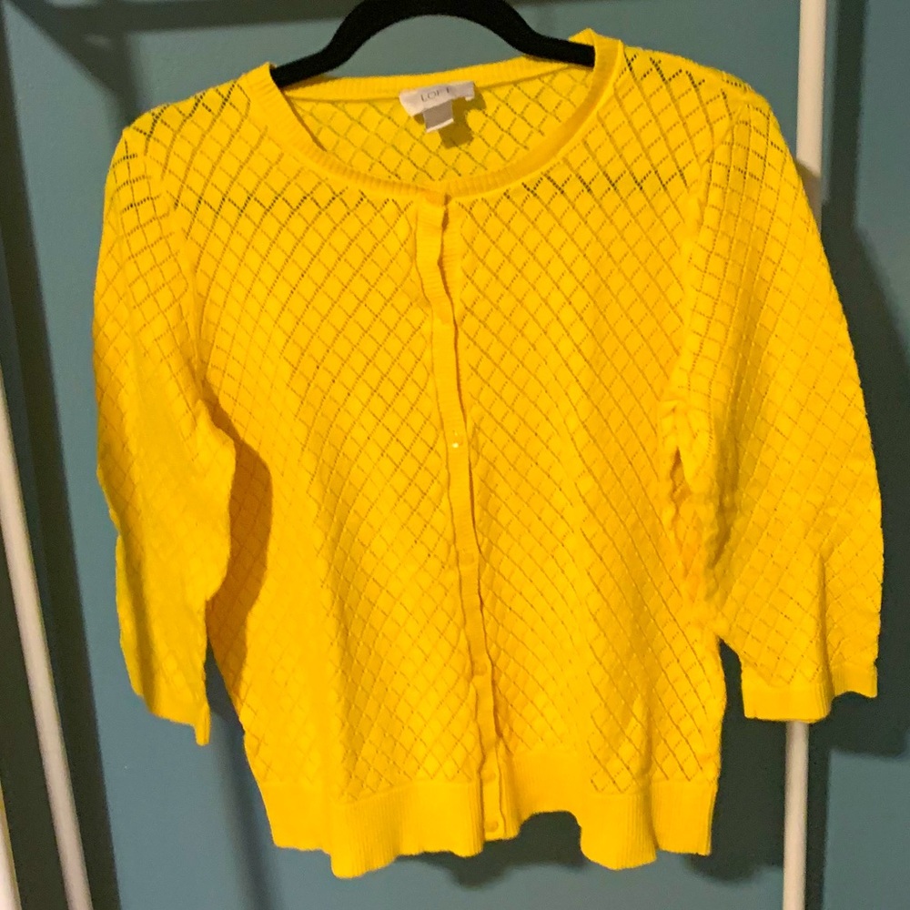 LOFT Button Up Cardigan